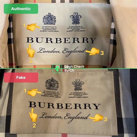 burberry london tag real vs fake|burberry coat with tag.